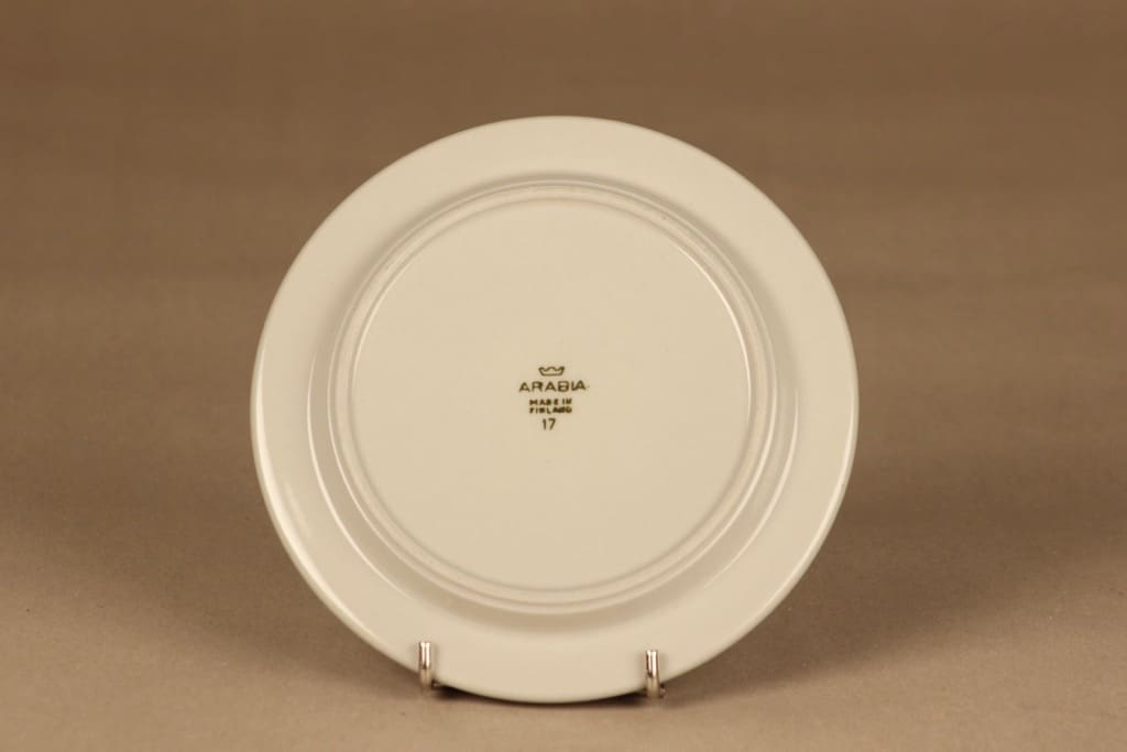 Arabia Oliivi lautanen, 12 cm, suunnittelija Olga Osol, 12 cm, raitakoriste kuva 3