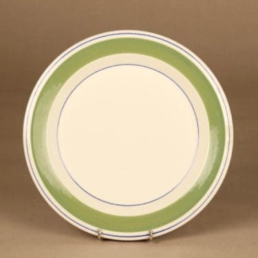 Arabia Krokus lautanen, 24.5 cm, suunnittelija Esteri Tomula, 24.5 cm, raitakoriste