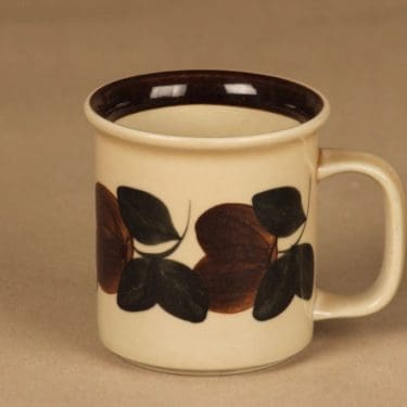 Arabia Ruija cacao mug, hand-painted designer Raija Uosikkinen