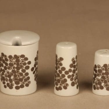 Arabia GS maustesetti, ruskea, 3 kpl, suunnittelija ,