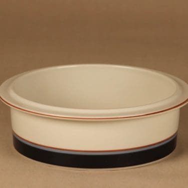 Arabia Taika kulho, raitakoriste, suunnittelija Inkeri Seppälä, raitakoriste