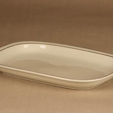 Arabia Fennica tarjoiluvati, raitakoriste, suunnittelija Richard Lindh, raitakoriste