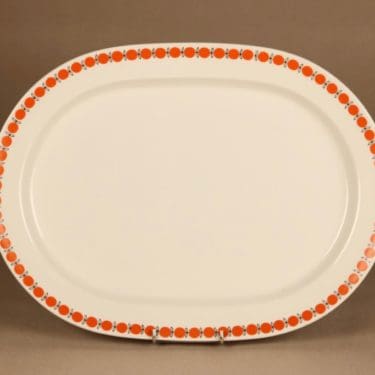 Arabia Omena tarjoiluvati, valkoinen, punainen, musta, suunnittelija ,