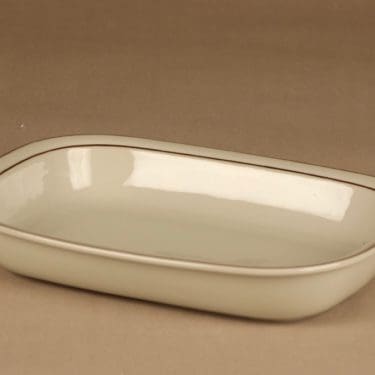 Arabia Fennica uunivuoka, raitakoriste, suunnittelija Richard Lindh, raitakoriste