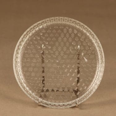 Nuutajärvi Tundra lautanen, kirkas, suunnittelija Oiva Toikka,