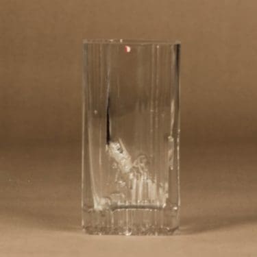 Iittala 2781 maljakko, kirkas, suunnittelija Tapio Wirkkala,