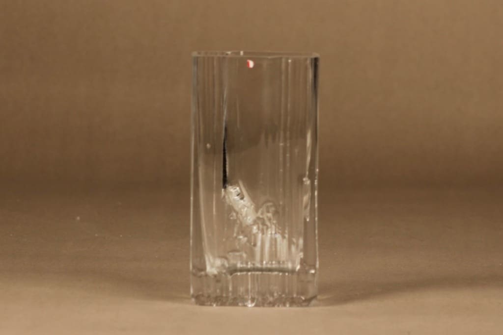 Iittala 2781 maljakko, kirkas, suunnittelija Tapio Wirkkala,