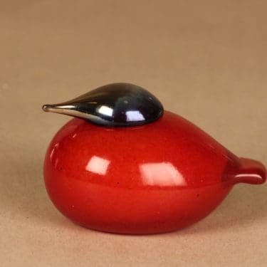 Nuutajärvi lintu , tilaustyö, suunnittelija Oiva Toikka, tilaustyö, signeerattu