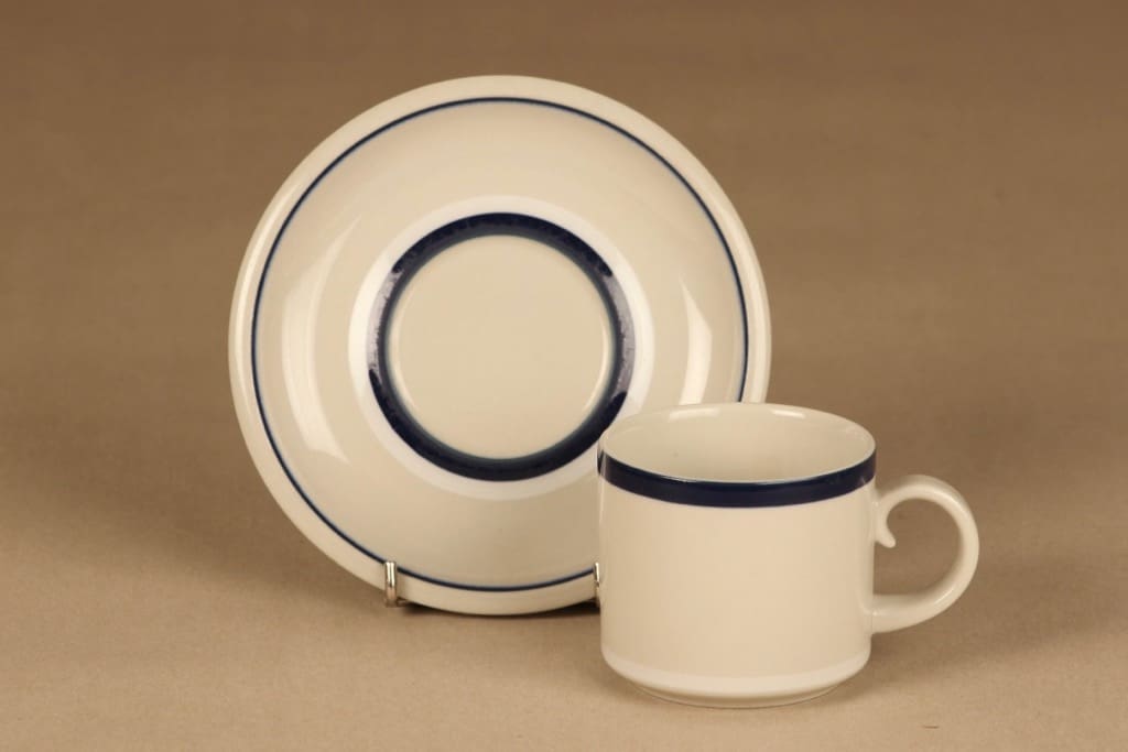 Arabia Ahti kahvikuppi, raitakoriste, suunnittelija , raitakoriste kuva 2