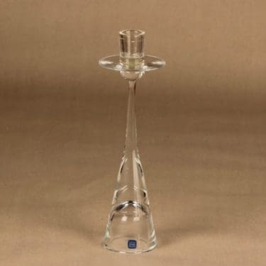 Nuutajärvi Aurora kynttilänjalka, kirkas, suunnittelija Heikki Orvola,