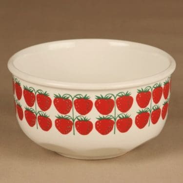 Arabia Pomona Mansikka bowl designer Raija Uosikkinen