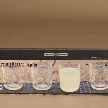 Nuutajärvi Apila juomalasi, 21 cl, 4 kpl, suunnittelija tuntematon, 21 cl