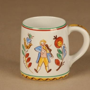 Arabia Sauna olutmuki, 0.4 l, suunnittelija Svea Granlund, 0.4 l, käsinmaalattu