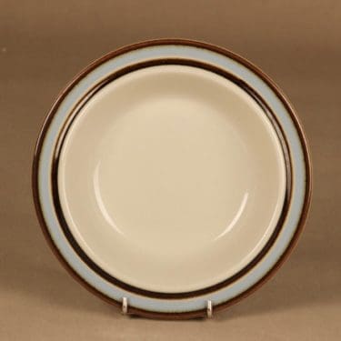 Arabia Suvanto lautanen, syvä, suunnittelija Ulla Procope, syvä, raitakoriste