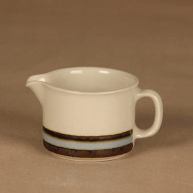 Arabia Suvanto kermakko, raitakoriste, suunnittelija Ulla Procope, raitakoriste