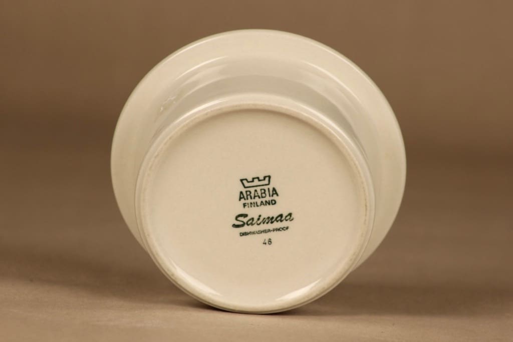 Arabia Saimaa kulho, raitakoriste, suunnittelija Richard Lindh, raitakoriste kuva 2