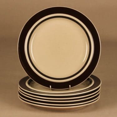 Arabia Ruija plate 25.5 cm 6 pcs designer Raija Uosikkinen