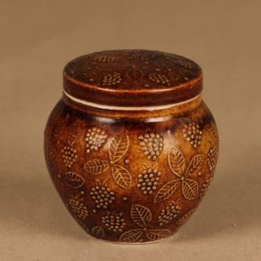 Arabia Chymos hillopurkki, ruskea, suunnittelija Ulla Procope, tilaustyö