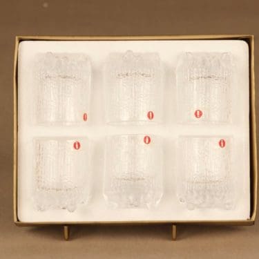 Iittala Ultima Thule snapsilasi, 5 cl, 6 kpl, suunnittelija Tapio Wirkkala, 5 cl