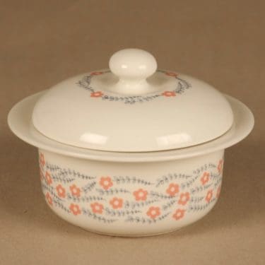 Arabia Rosette sokerikko, punainen, suunnittelija , kukka, köynnös