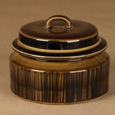 Arabia Kosmos liemikulho, kannellinen, suunnittelija Gunvor Olin-Grönqvist, kannellinen, puhalluskoriste