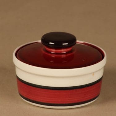 Rörstrand Carmen kulho, kannellinen, suunnittelija Carl-Harry Stålhane, kannellinen, käsinmaalattu