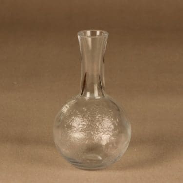 Riihimäen lasi Tellus maljakko, kirkas, suunnittelija Erkkitapio Siiroinen,