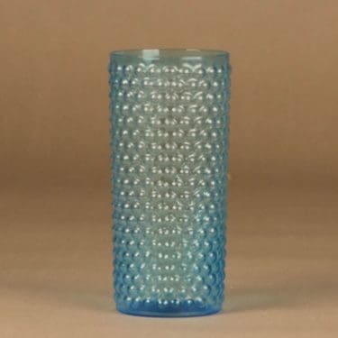 Nuutajärvi Näppylä maljakko, turkoosi, suunnittelija Saara Hopea,