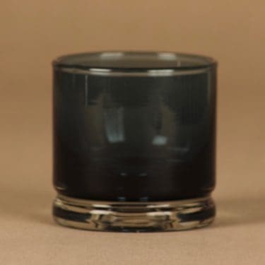 Riihimäen lasi Siniparta savukeastia, petrooli, kirkas, suunnittelija Nanny Still,