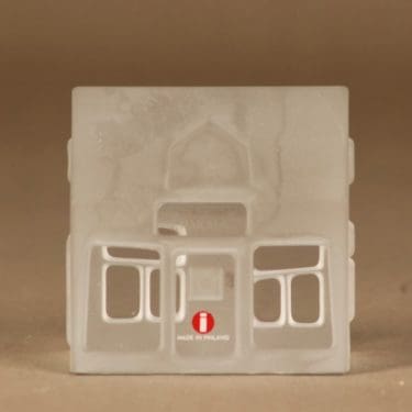 Iittala Nuutajärven kylä taide-esine, Hakalan kauppa, suunnittelija Jorma Vennola, Hakalan kauppa, signeerattu, numeroitu