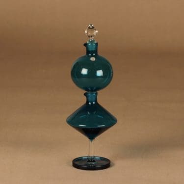 Riihimäen lasi Harlekiini öljy- ja etikkakarahvi suunnittelija Nanny Still