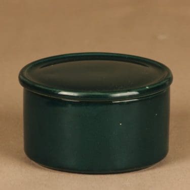 Arabia Kilta jar with lid, green designer Kaj Franck