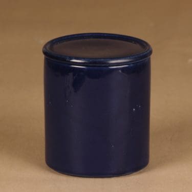 Arabia Kilta jar with lid, blue designer Kaj Franck