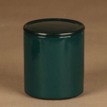 Arabia Kilta jar with lid, green designer Kaj Franck
