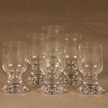 Iittala Joiku snapsilasi, 5 cl, 6 kpl, suunnittelija Tapio Wirkkala, 5 cl