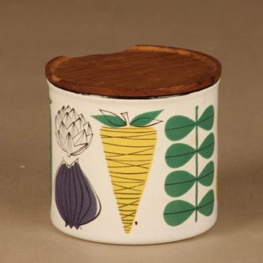 Finel Vegeta purkki, kannellinen, suunnittelija Esteri Tomula, kannellinen