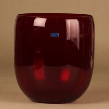 Nuutajärvi Pro Arte malja, signeerattu, numeroitu, suunnittelija Oiva Toikka, signeerattu, numeroitu