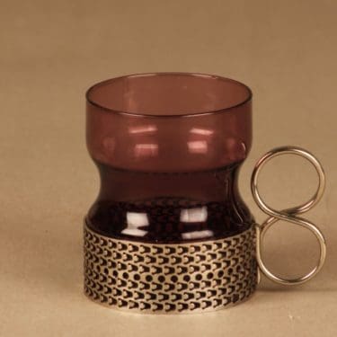 Nuutajärvi Tsaikka glögimuki, lila, suunnittelija Timo Sarpaneva,