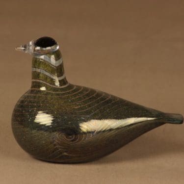 Nuutajärvi lintu , Alli, suunnittelija Oiva Toikka, Alli, signeerattu