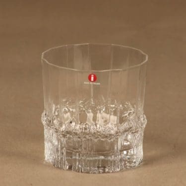 Iittala Pallas viskilasi, kirkas, suunnittelija Tapio Wirkkala,