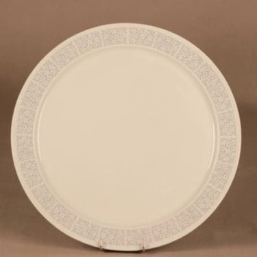 Arabia Pitsi tarjoilulautanen, harmaa, suunnittelija Raija Uosikkinen,