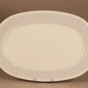 Arabia Pitsi tarjoiluvati, harmaa, suunnittelija Raija Uosikkinen,