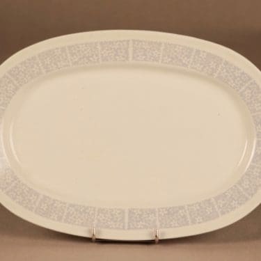 Arabia Pitsi serving plate, gray designer Raija Uosikkinen