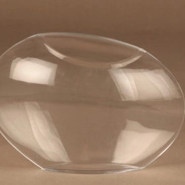 Iittala Aava maljakko, kirkas, suunnittelija Markku Salo, signeerattu