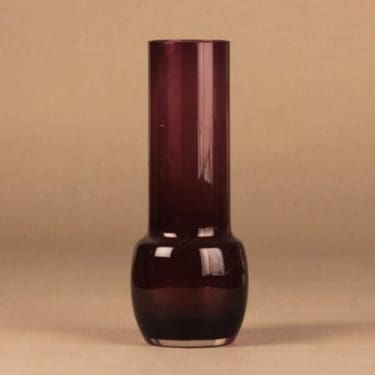 Riihimäen lasi 1483 maljakko, lila, suunnittelija ,