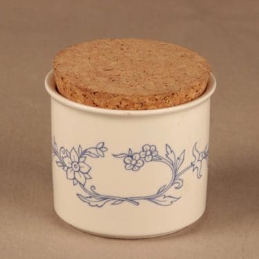 Arabia Sininen keittiö maustepurkki, nimetön, suunnittelija Raija Uosikkinen, nimetön