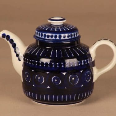 Arabia Valencia kahvikaadin, käsinmaalattu, suunnittelija Ulla Procope, käsinmaalattu, signeerattu