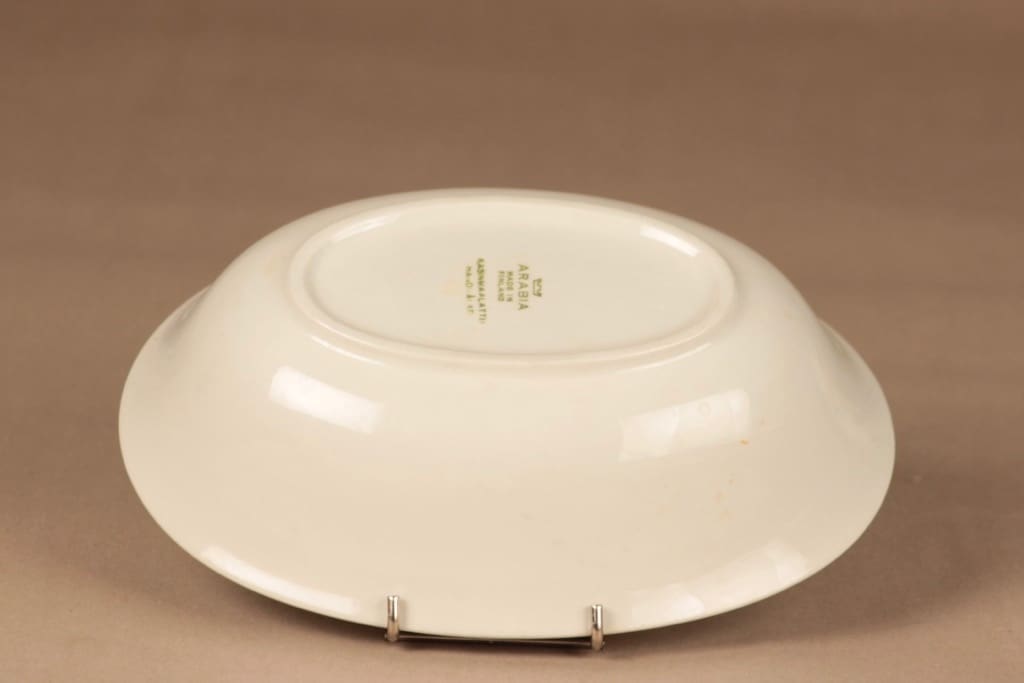 Arabia Pirtti tarjoilukulho, käsinmaalattu, suunnittelija Svea Granlund, käsinmaalattu kuva 3