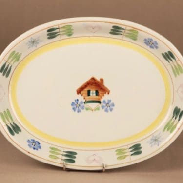 Arabia Pirtti tarjoiluvati, käsinmaalattu, suunnittelija Svea Granlund, käsinmaalattu