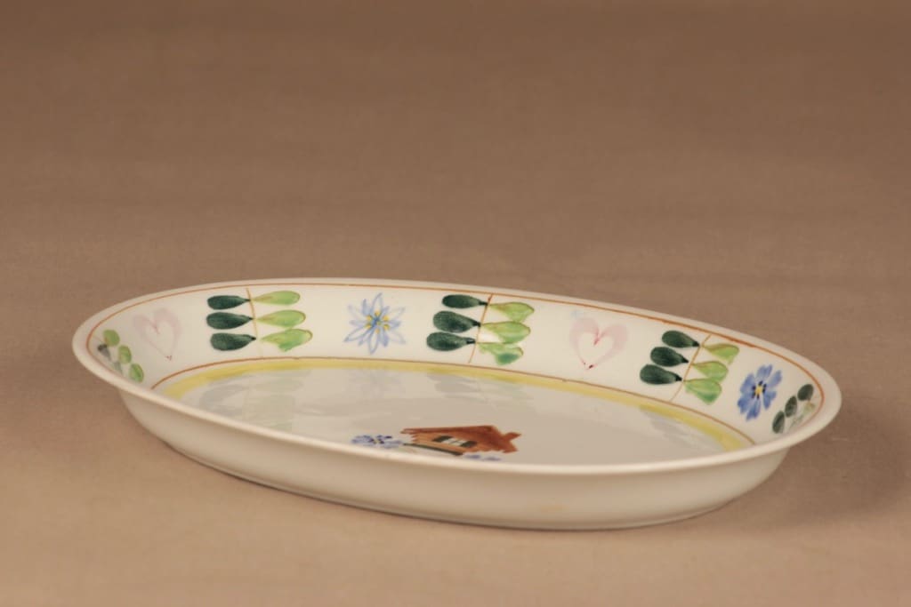 Arabia Pirtti tarjoiluvati, käsinmaalattu, suunnittelija Svea Granlund, käsinmaalattu kuva 2